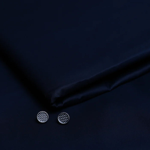 Cotton - Navy Blue- Unstitched